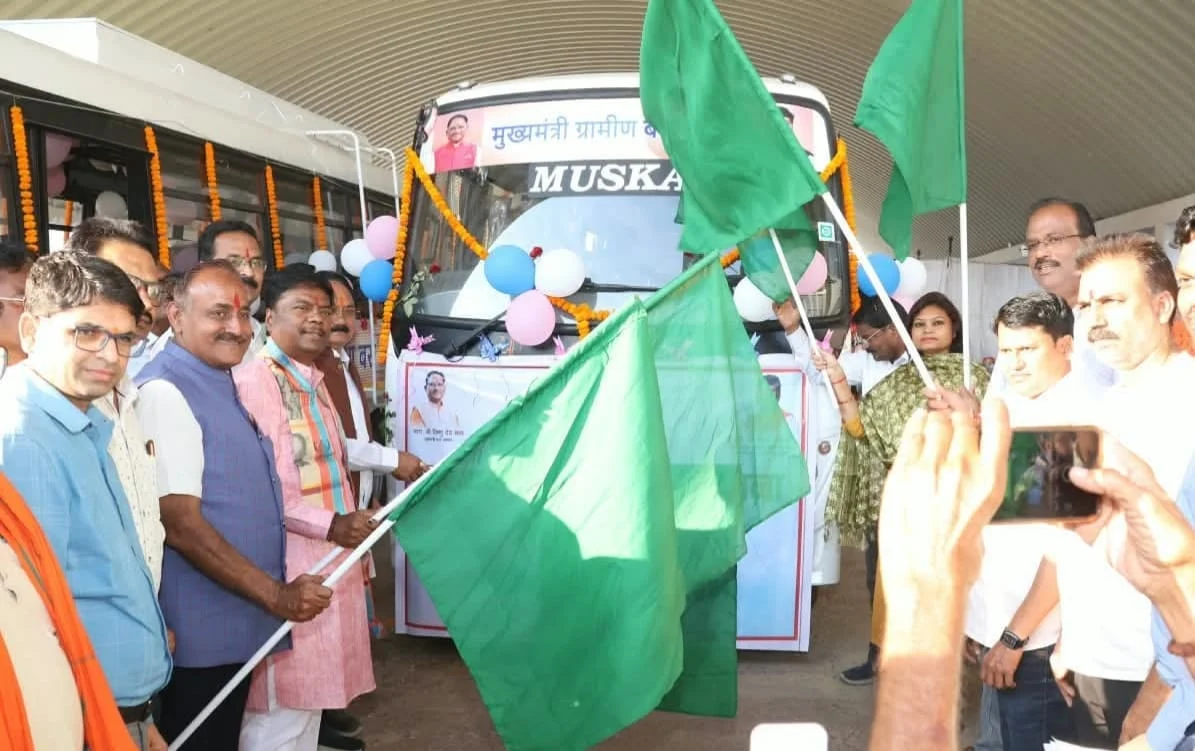 रायपुर : कांकेर में दो नए मार्गों पर बस सेवा शुरू